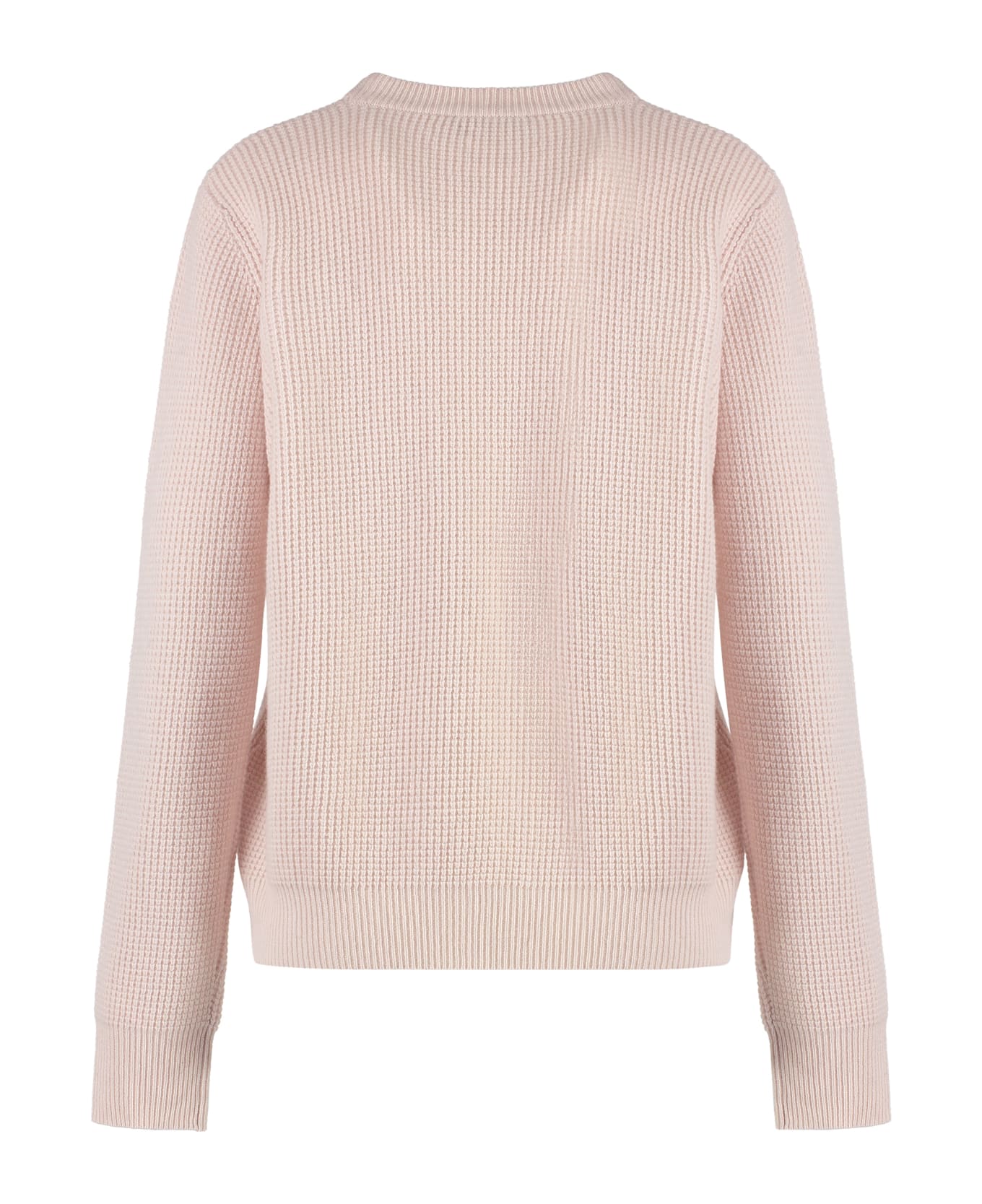 Maison Kitsuné Crew-neck Wool Sweater - Pink