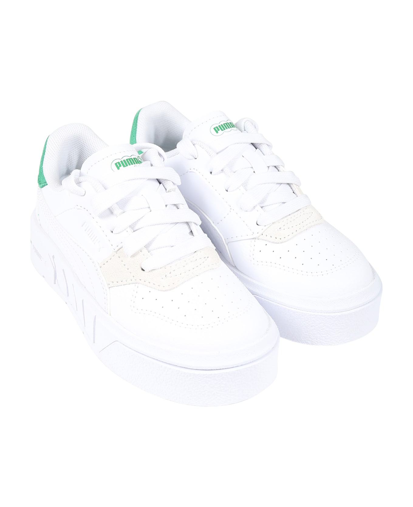 Puma White Sneakers For Kids - White シューズ