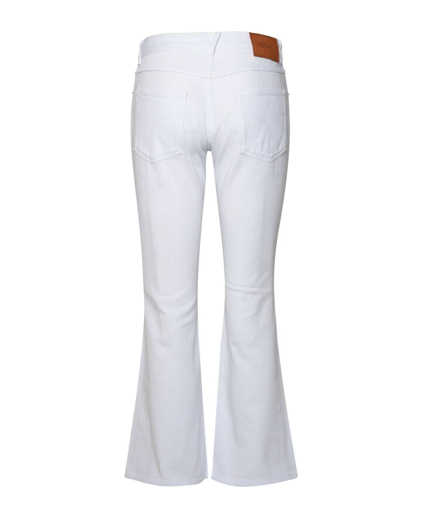 Versace White Cotton Jeans - White