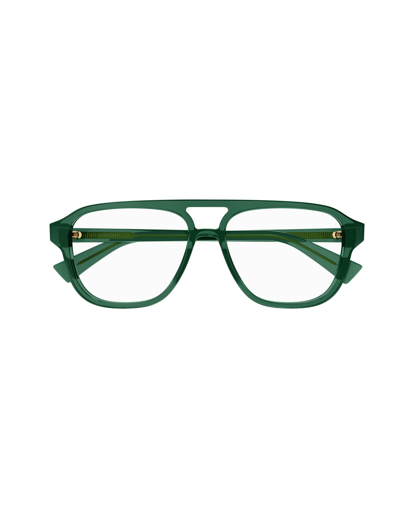 Bottega Veneta Eyewear Bottega Veneta Bv1294o Linea New Classic 003 Green Trasparent Glasses - Verde