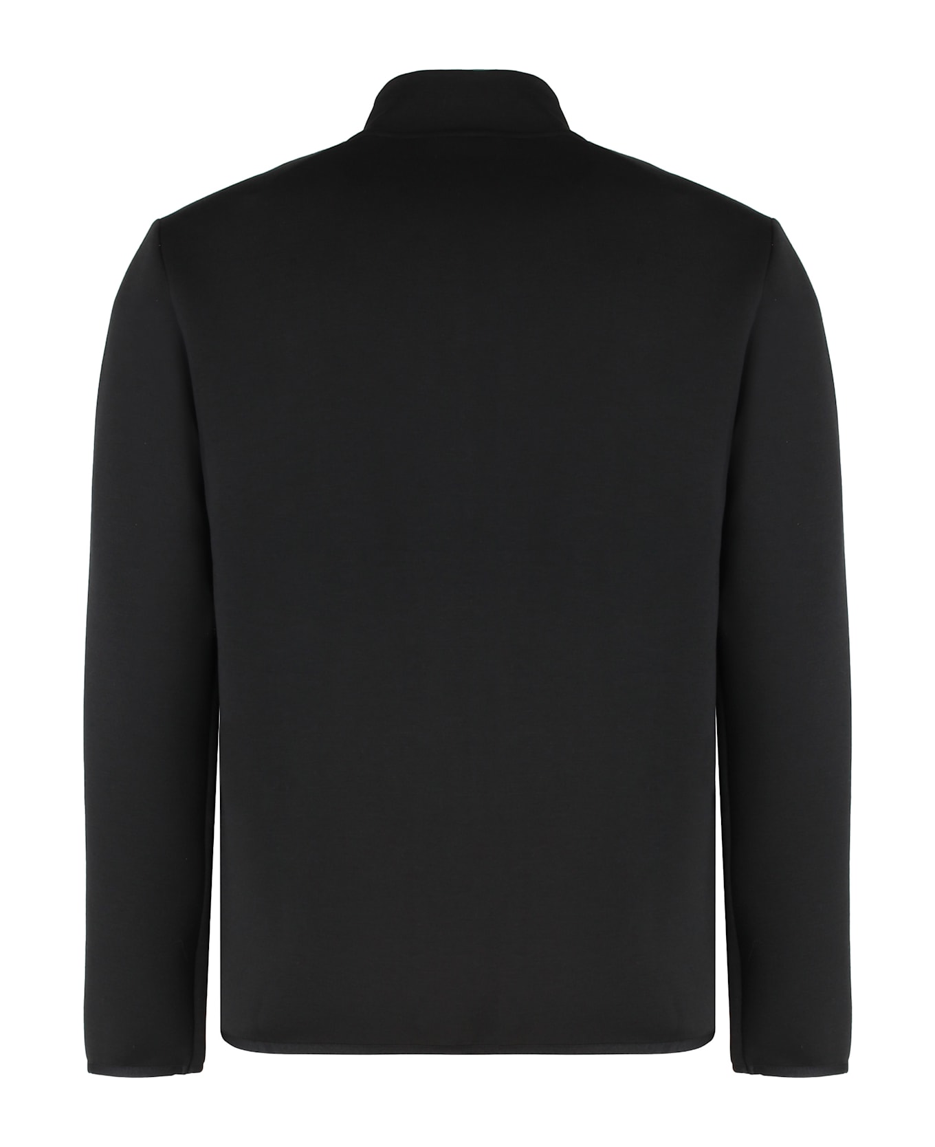 EA7 Techno Fabric Full-zip Sweatshirt - black