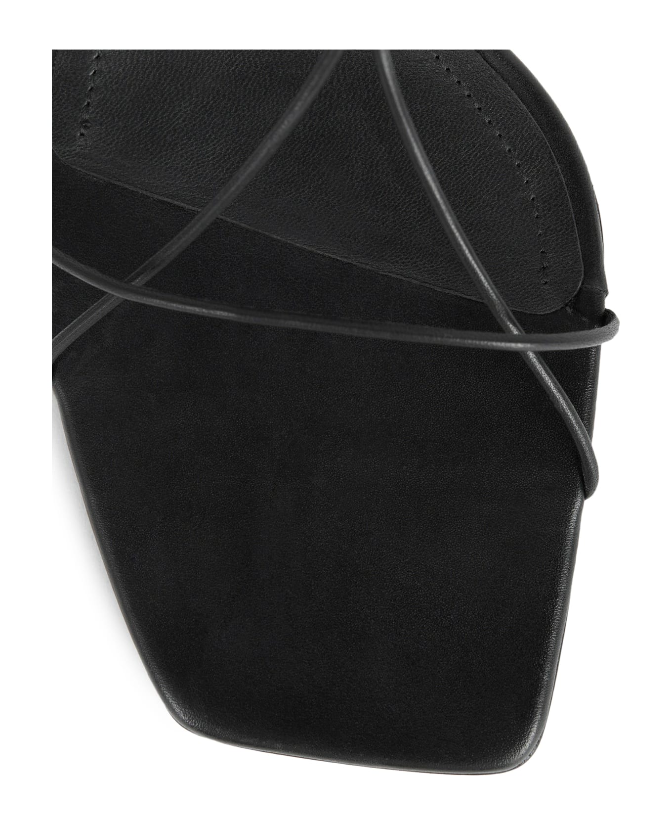Totême The Leather Knot Sandal - Black サンダル