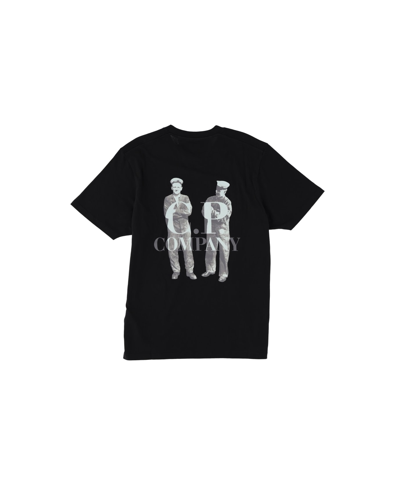 C.P. Company T-shirt With Logo - BLACK