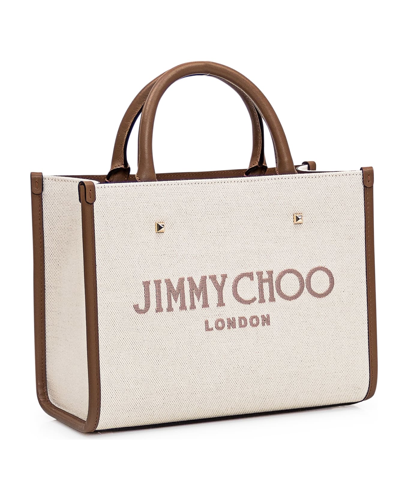 Jimmy Choo Avenue S Tote Bag - NATURAL/TAUPE/DARK TAN/LIGHT GOLD トートバッグ