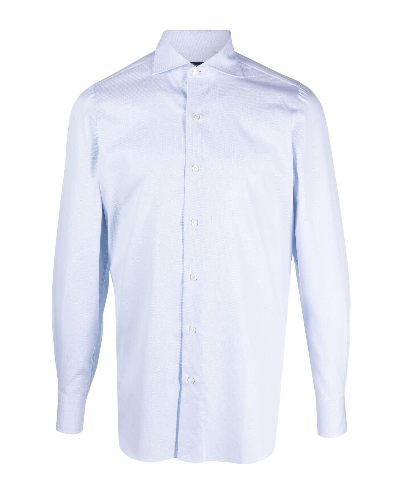 Finamore Light Blue Cotton Shirt - Blue