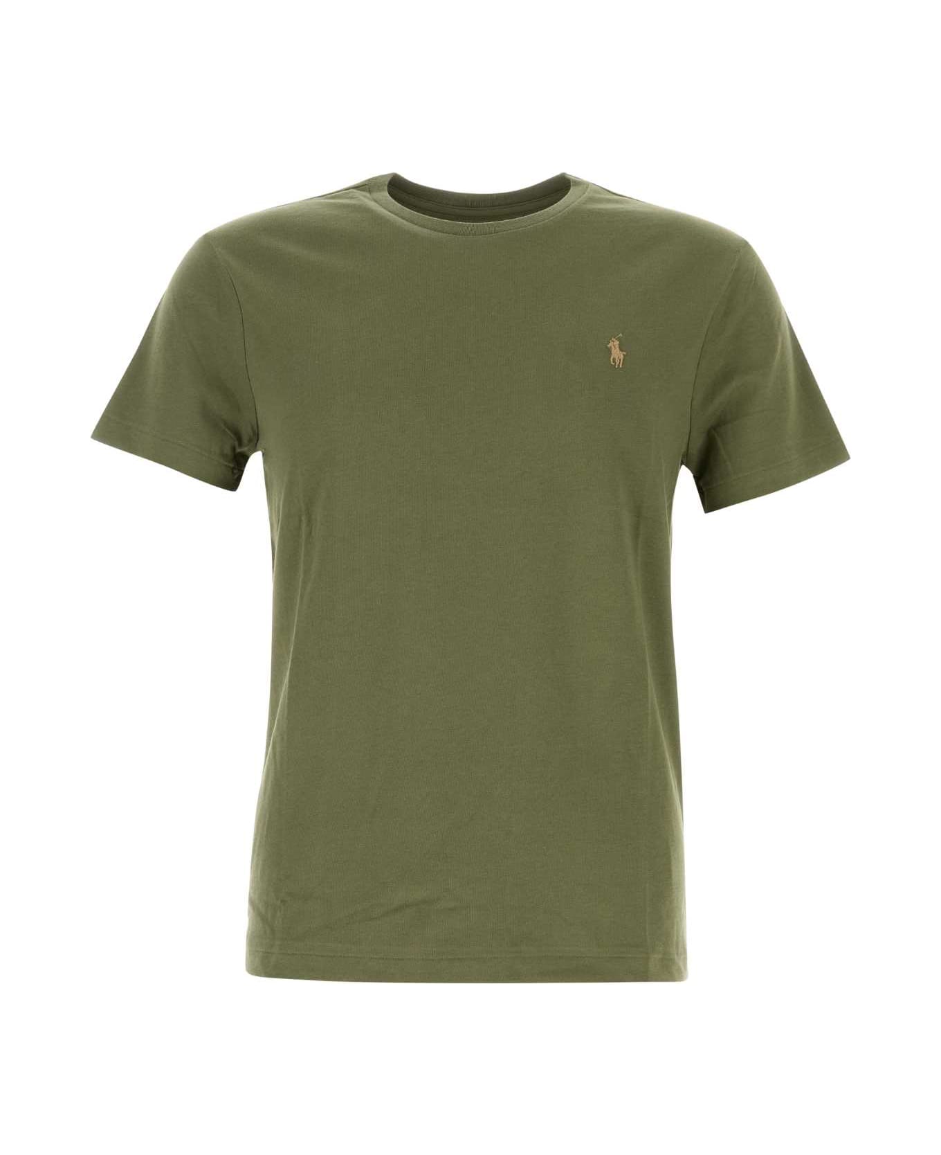 Polo Ralph Lauren Army Green Cotton T-shirt