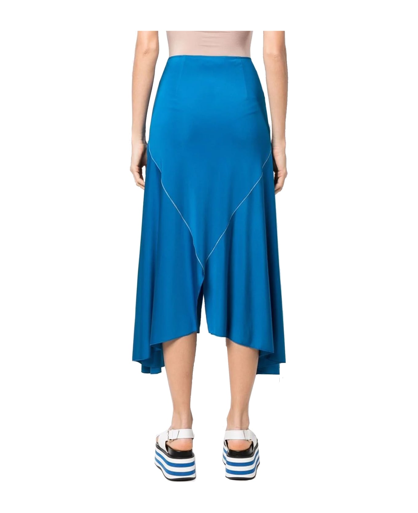 Marni Draped Midi Skirt - Blue