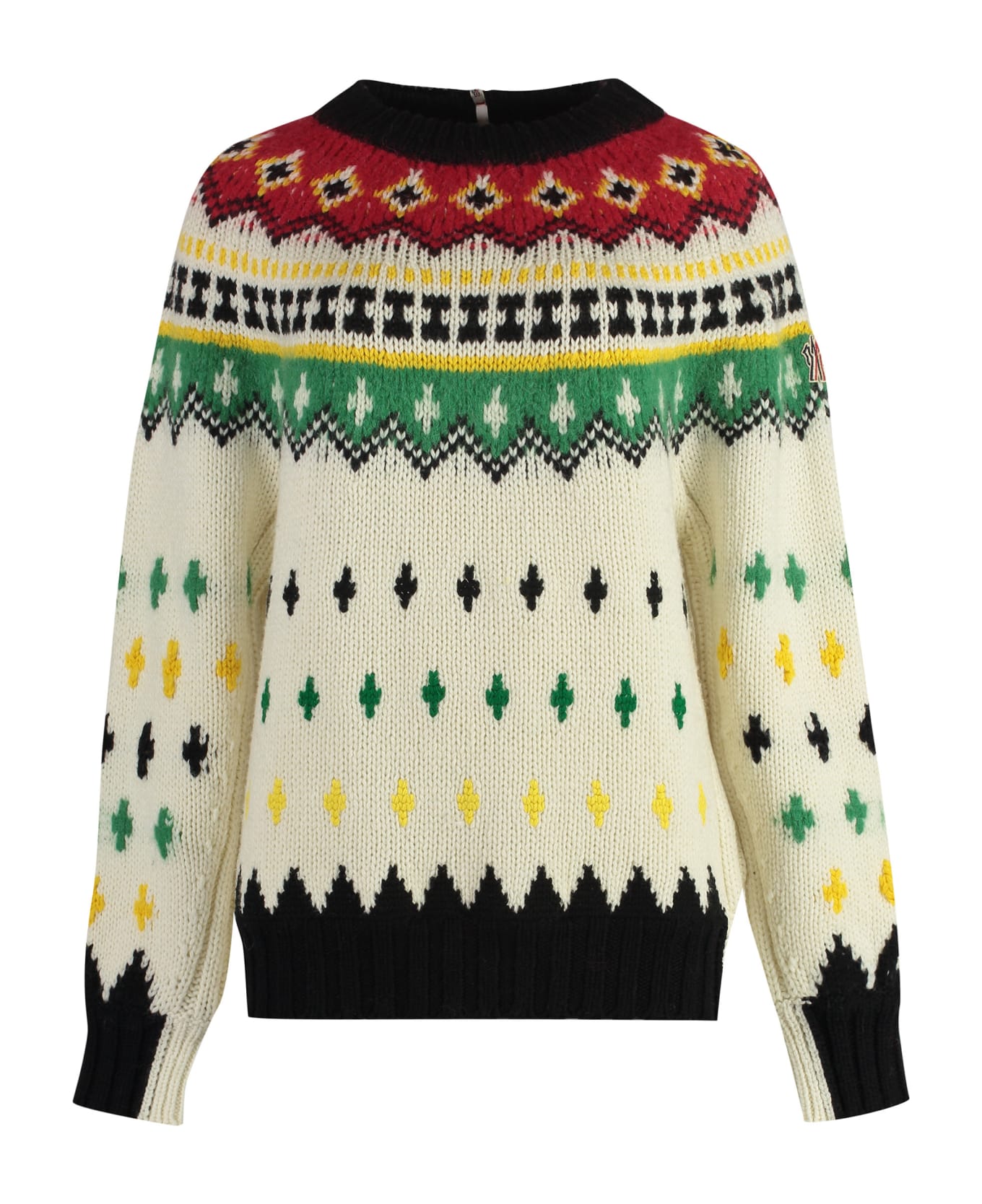 Moncler Grenoble Jacquard Wool Sweater - Multicolor