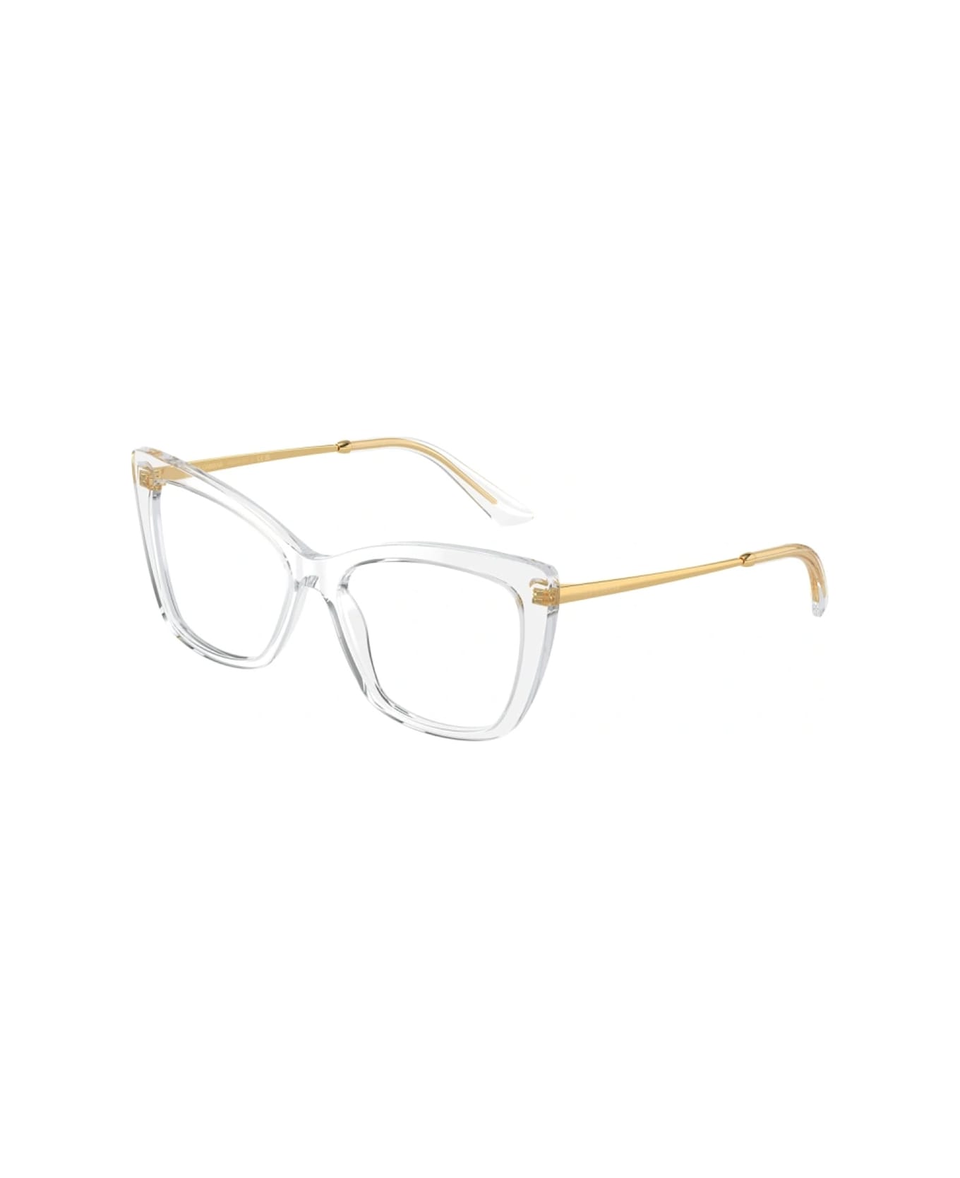 Dolce & Gabbana Badeanzug mit Blumen-Print Weiß Eyewear Dg3348 3133 Glasses - Trasparente