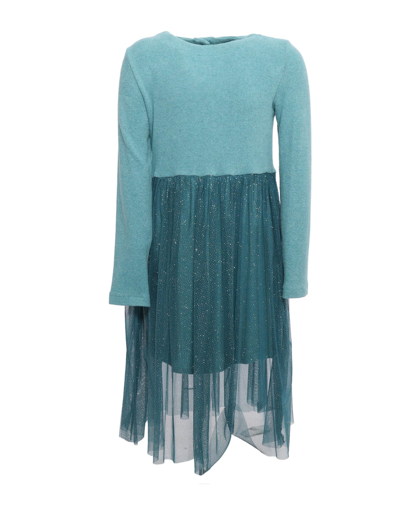 Magil Glitter Tulle Skirt Dress - BLUE