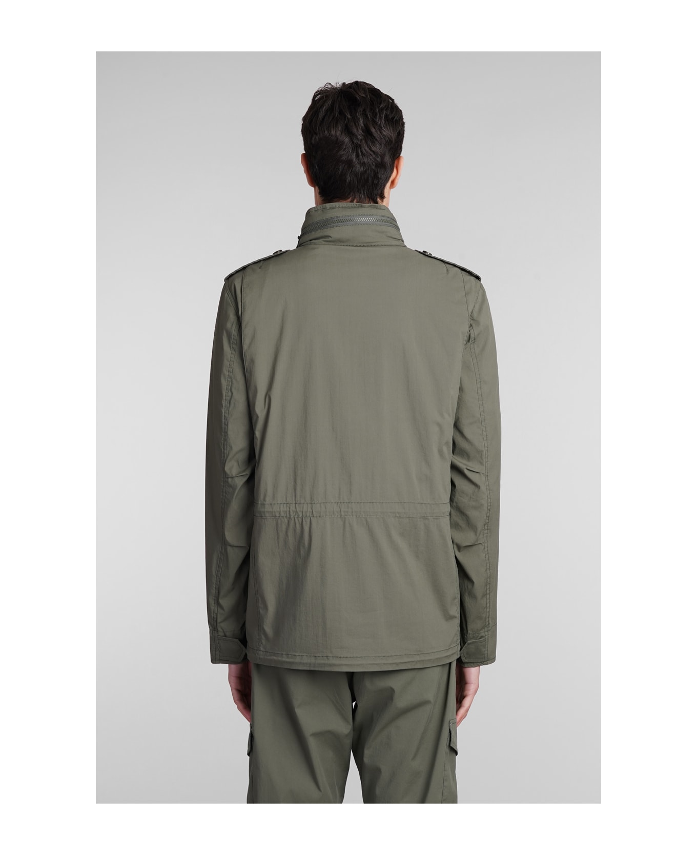 Aspesi Giub. Minifield Cot Casual Jacket In Green Cotton - green