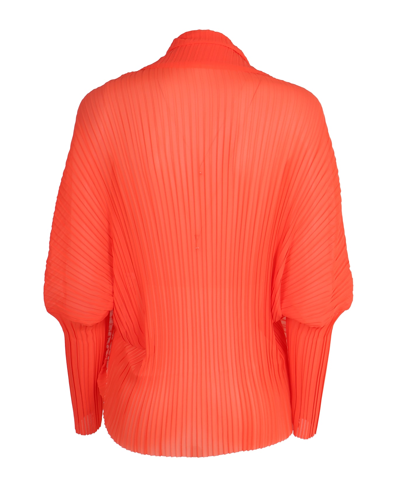 Max Mara Vesuvio Pleated Shrug - Coral