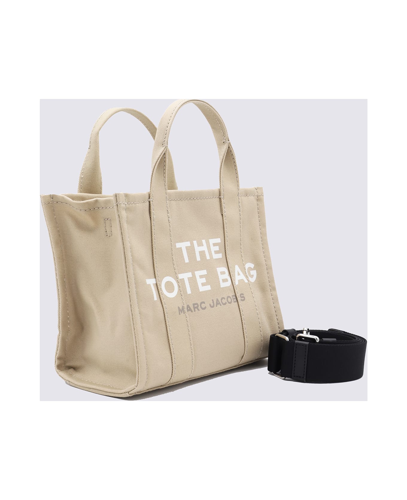 Marc Jacobs Beuge Canvas The Small Traveler Tote Bag - Beige