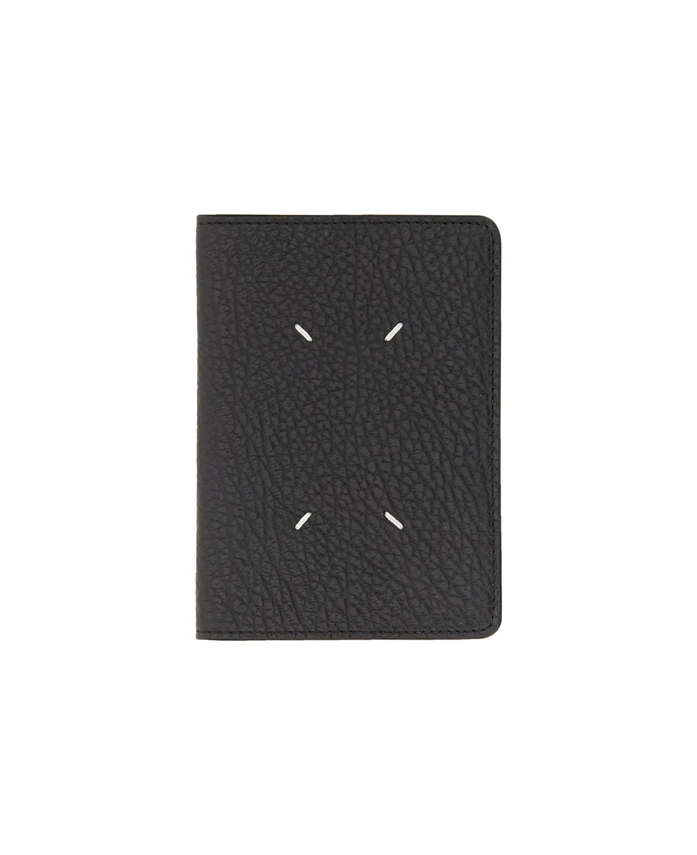 Maison Margiela 'four Stitches' Passport Holder - BLACK