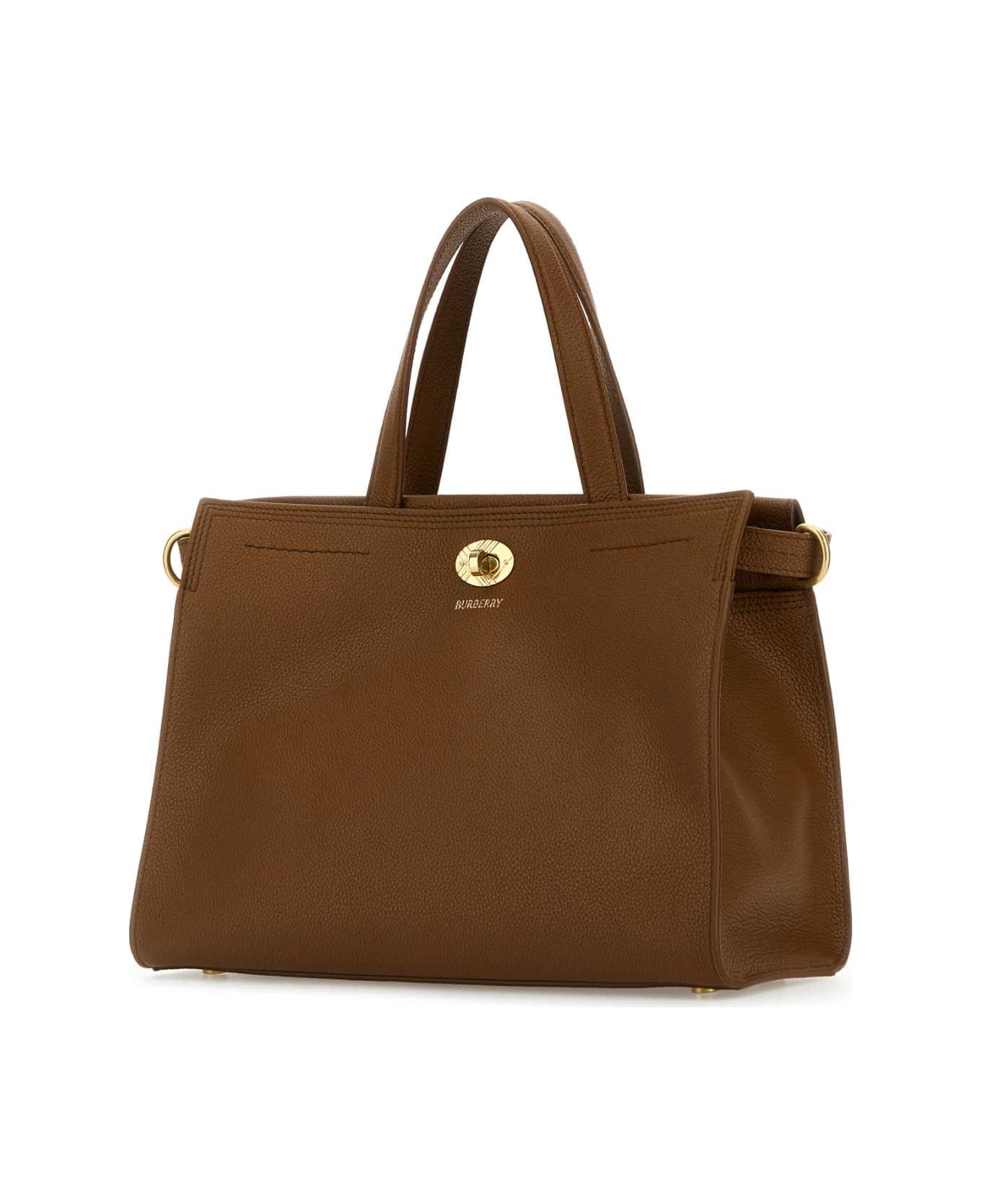 Burberry Carmel Leather Small Cotswolds Handbag - HAZEL