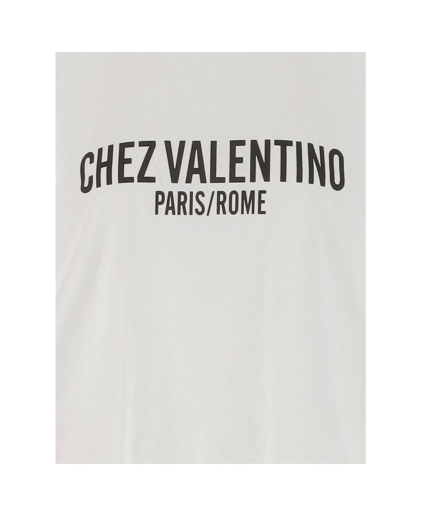Valentino Chez Print Cotton Jersey T-shirt - White