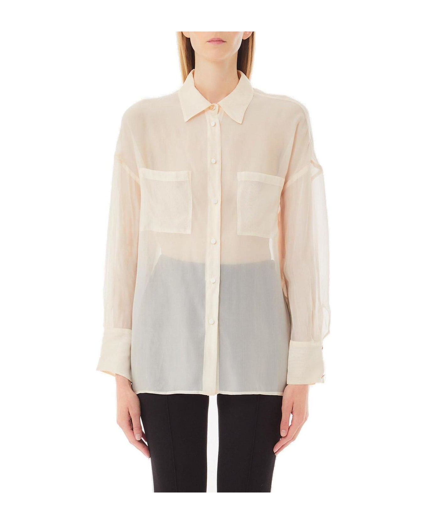 Liu-Jo Organza Shirt Liu-Jo - CHAMPAGNE