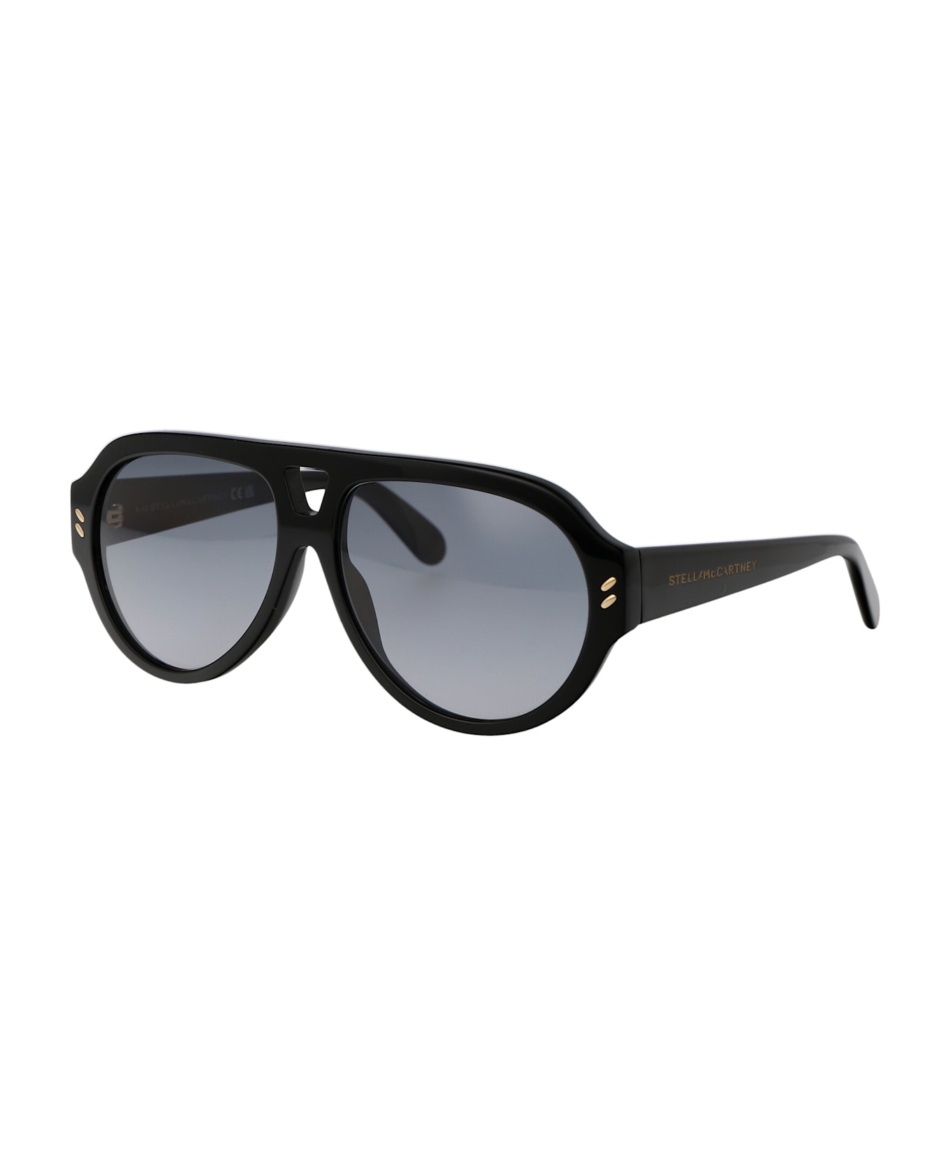 Stella McCartney Eyewear Sc40049i Sunglasses - 01A SHINY BLACK / SMOKE