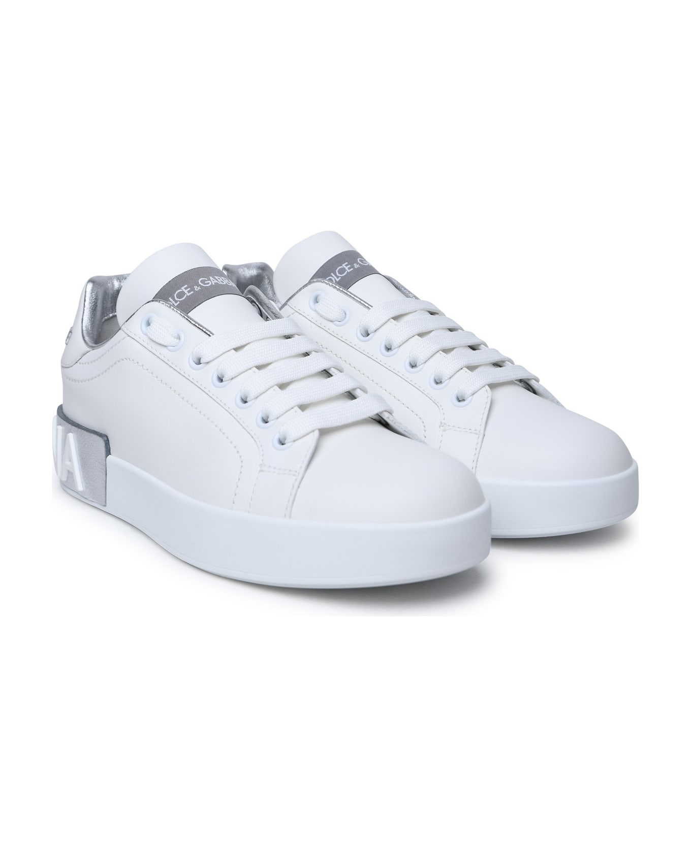 Dolce & Gabbana Portofino Logo Sneakers - White