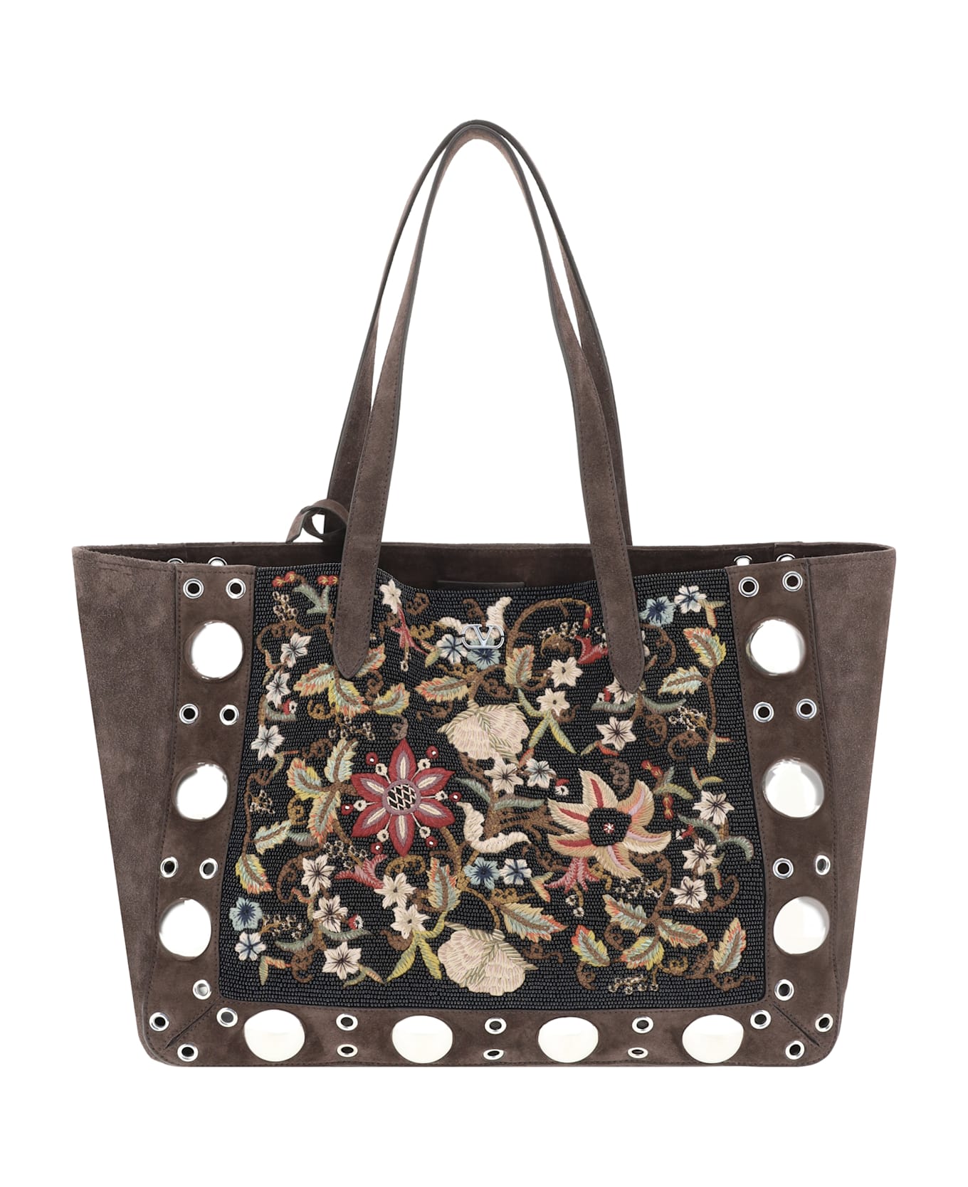 Valentino Garavani Floral Embroideried Nellcote Tote Bag