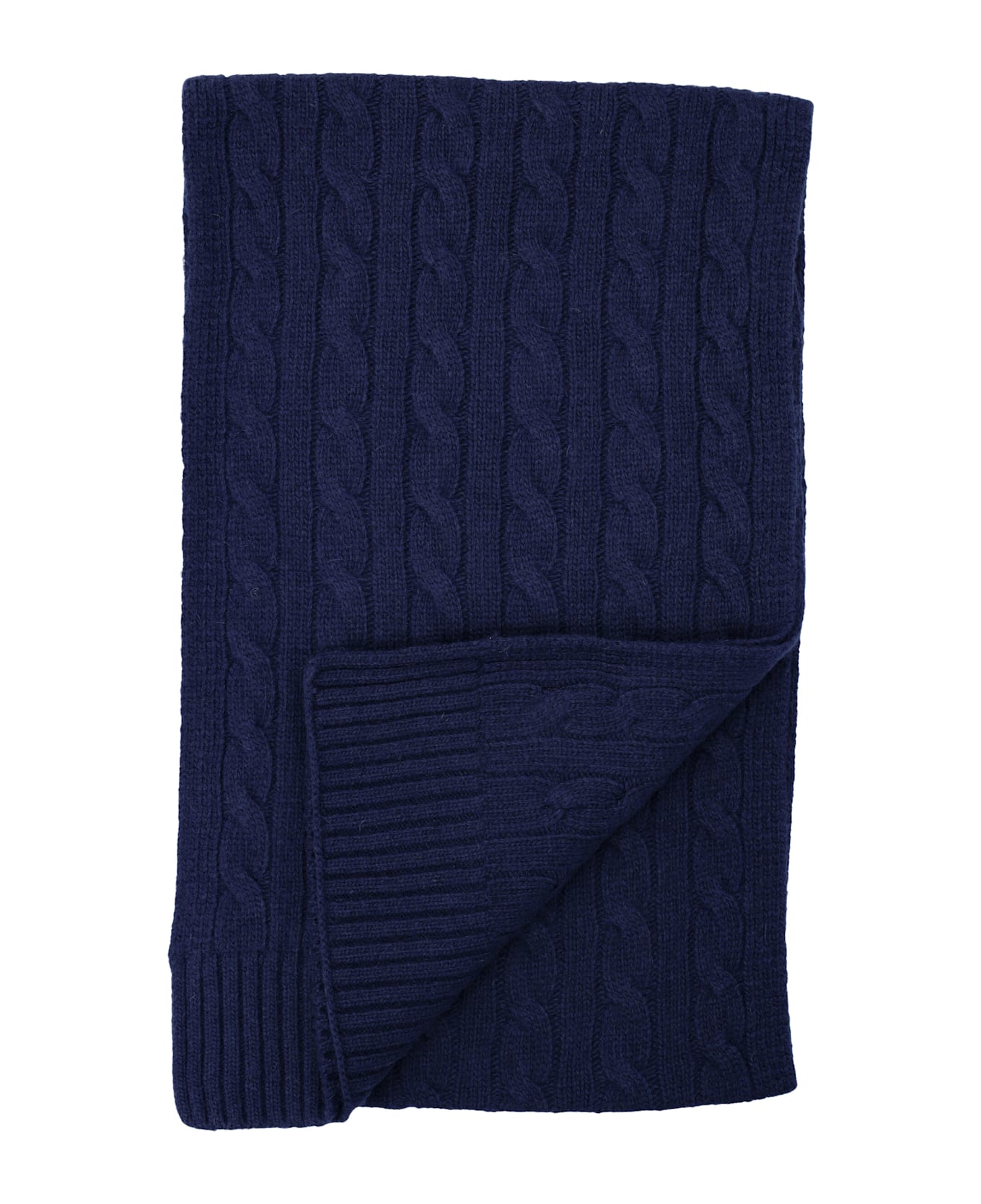 Polo Ralph Lauren Cable Knit Scarf - NAVY