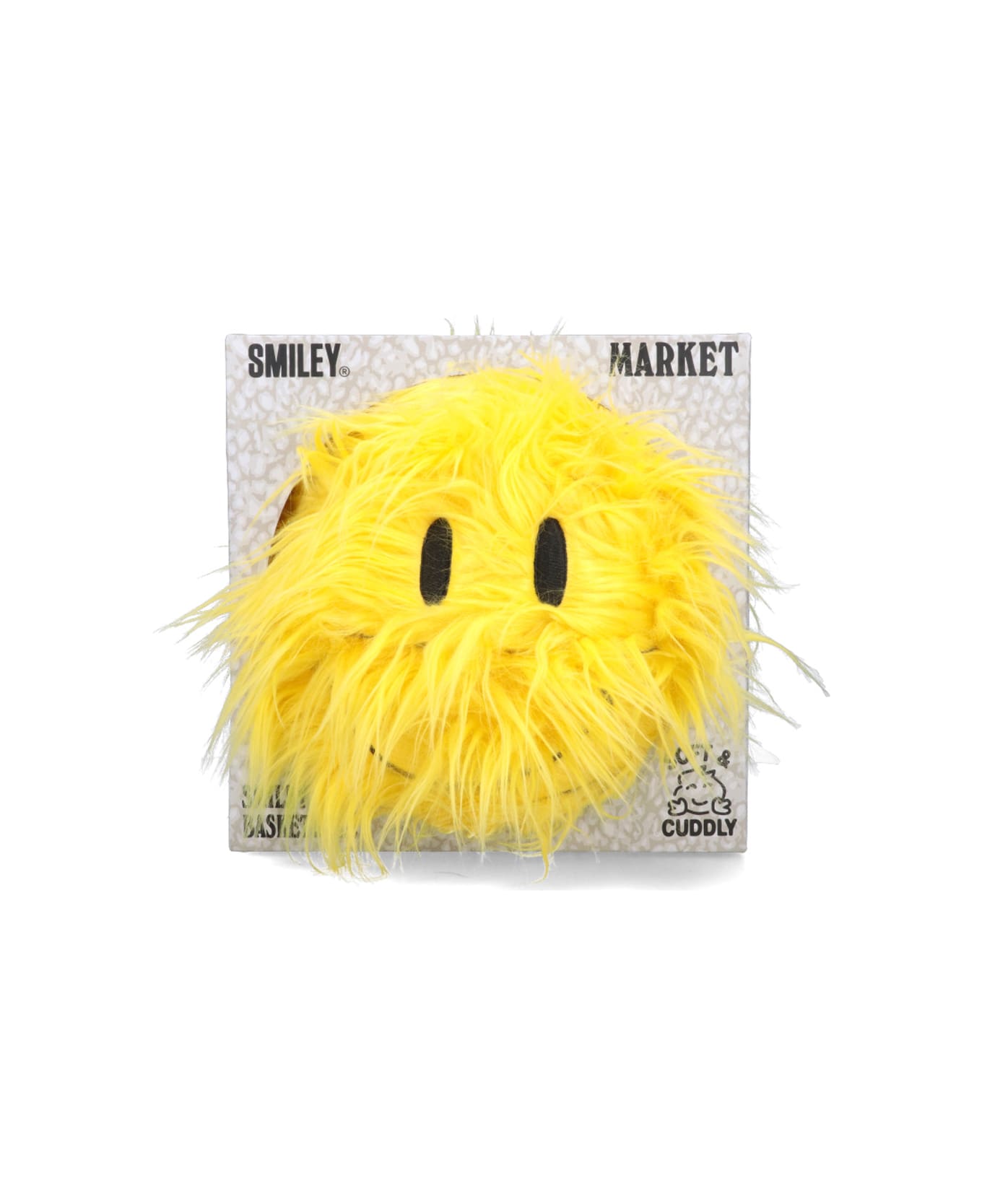 Market Smiley Basketball Pillow - YELLOW