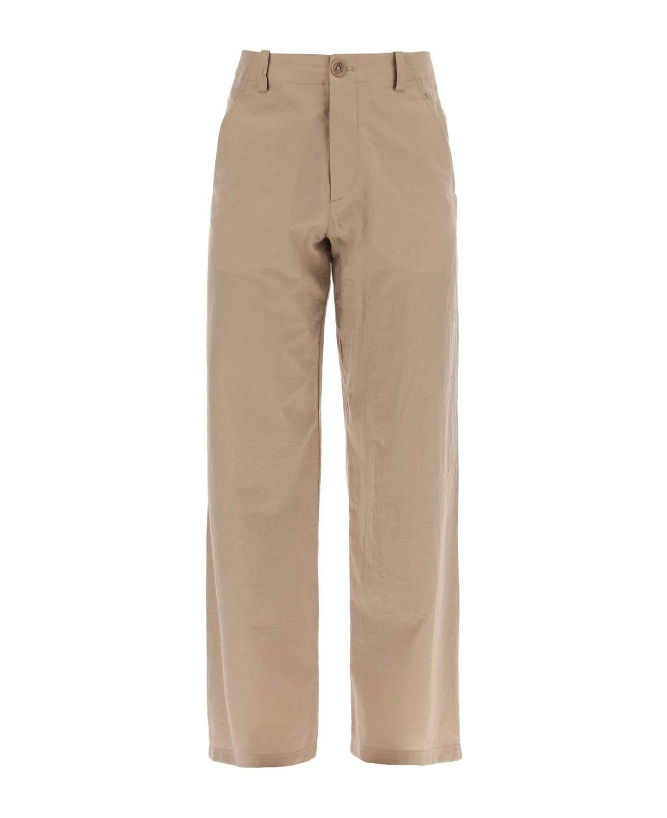 A.P.C. Creased Straight-leg Trousers Pants - MARRONE