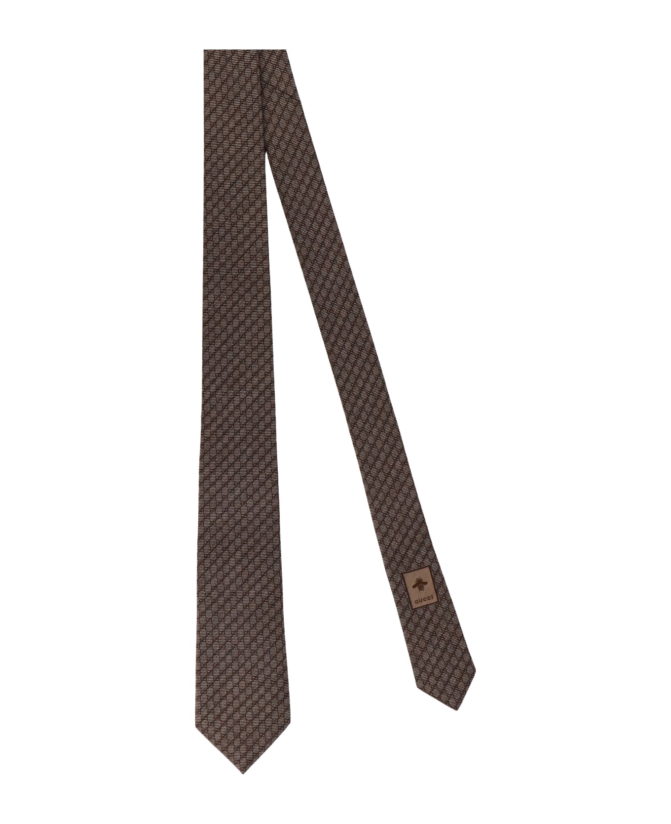 Gucci Silk And Wool Tie - Brown