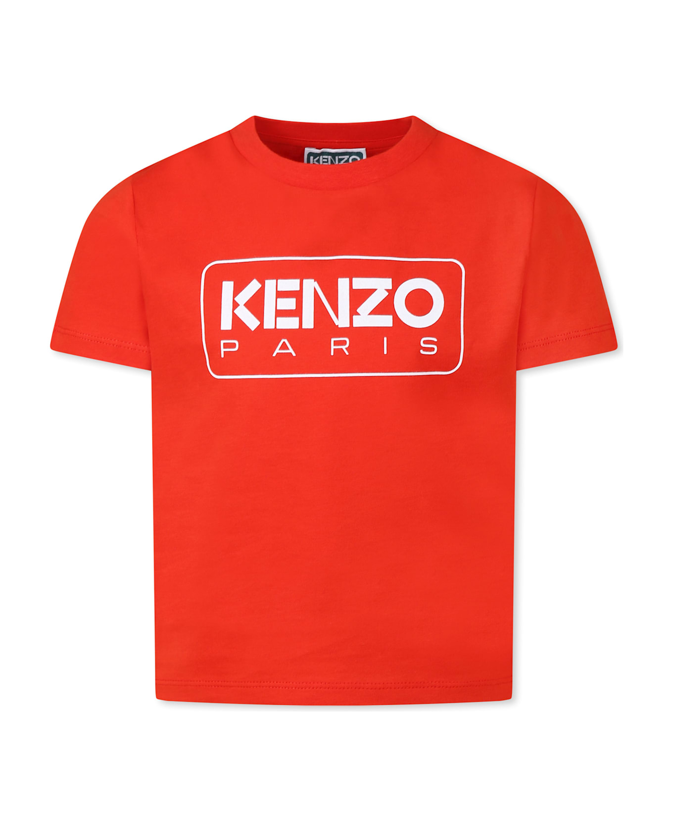 Kenzo Kids Red T-shirt For Kids With Logo - Red