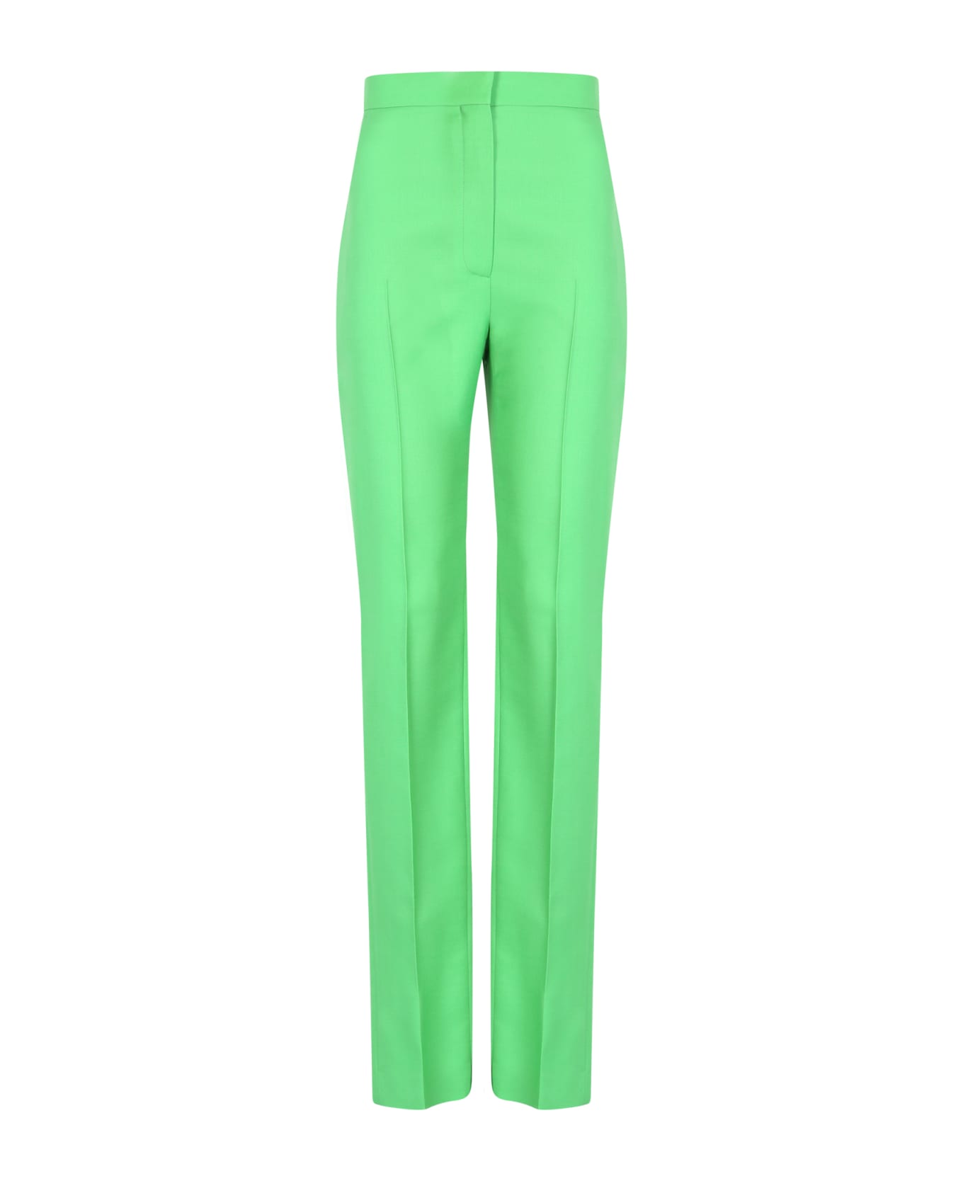 Alexander McQueen Wool-blend Cigarette Trousers - Green