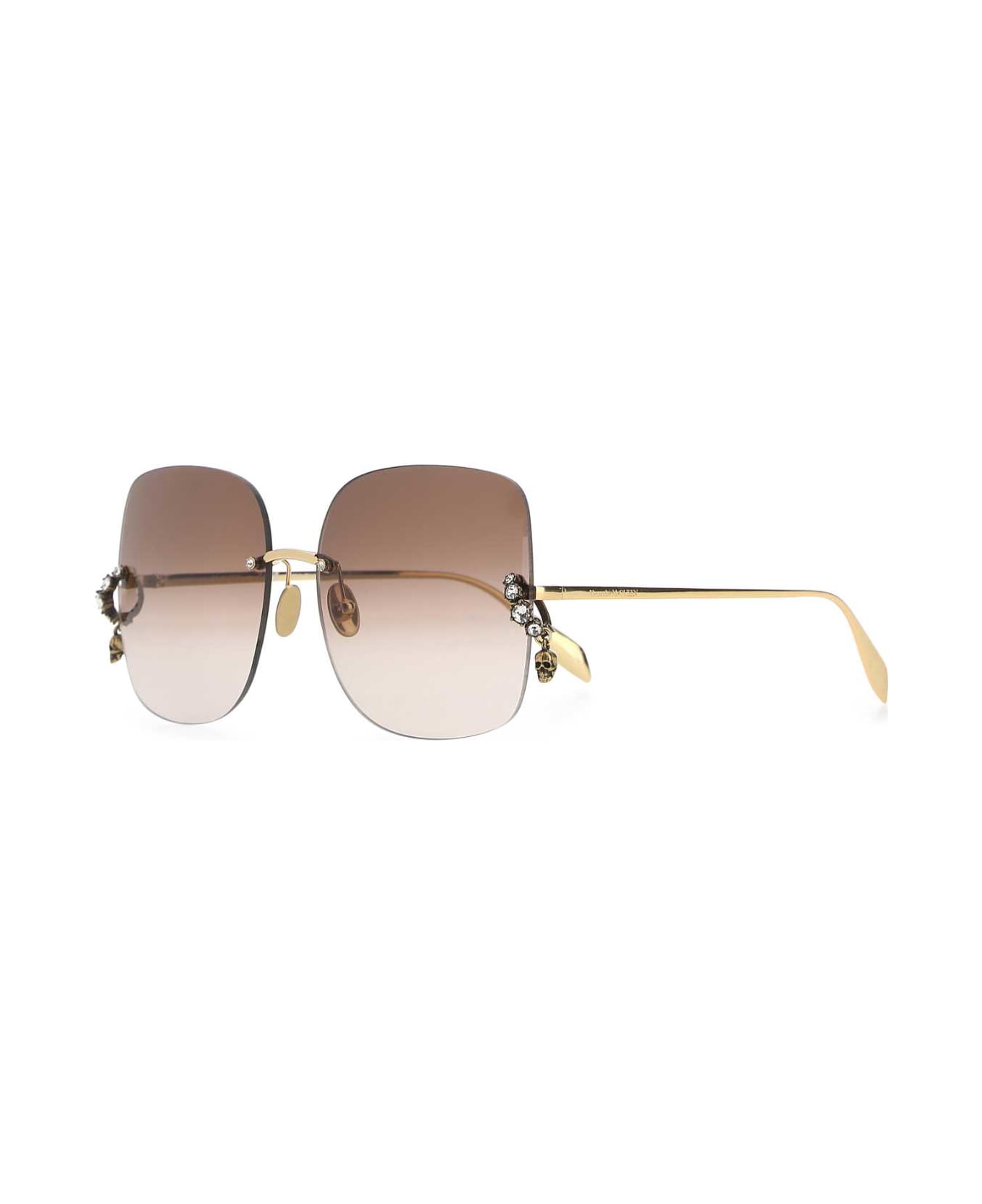 Alexander McQueen Gold Metal Sunglasses - 7024
