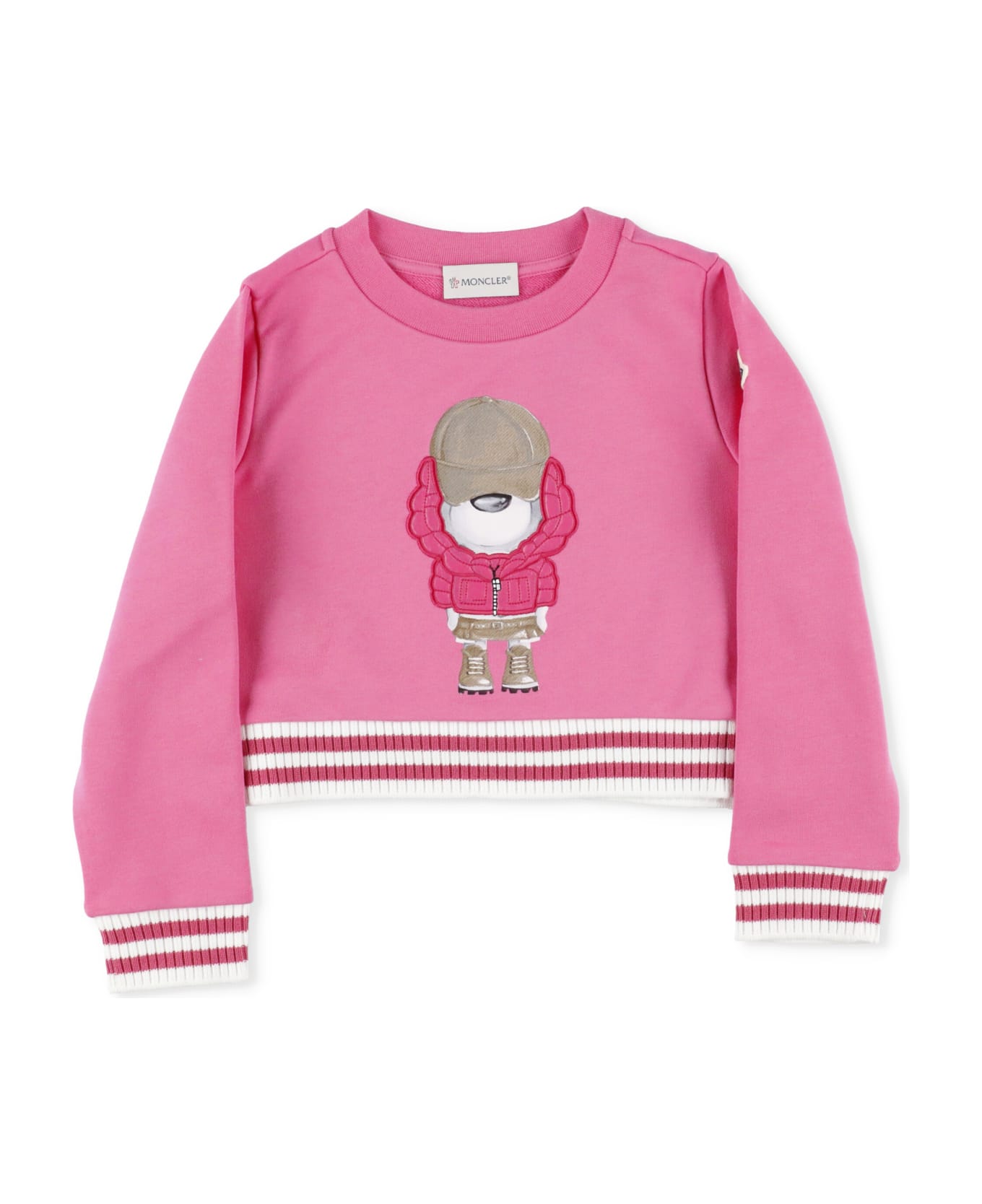 Moncler Sweatshirt With Print - Pink