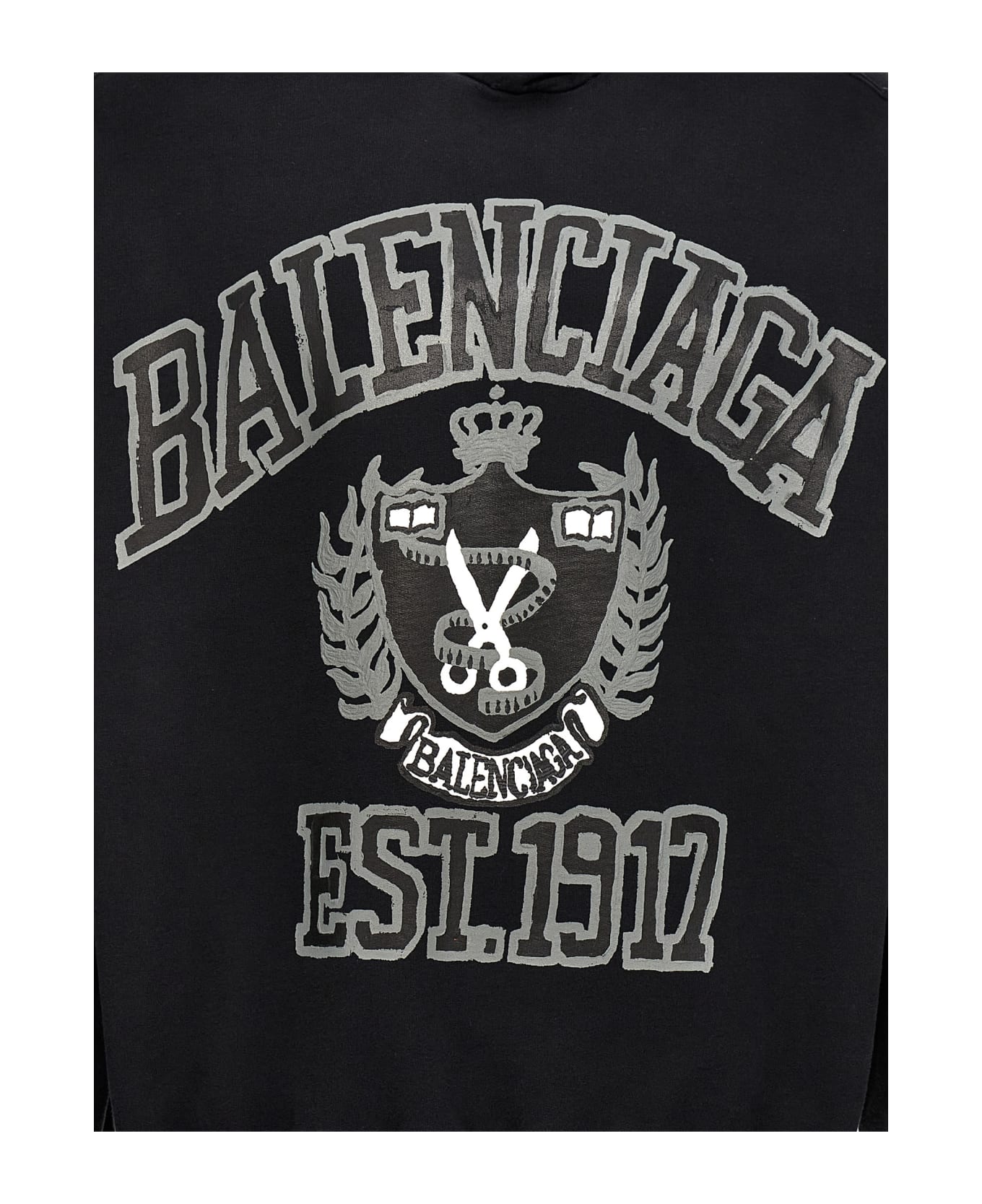 Balenciaga Dyi College Hoodie - Black フリース