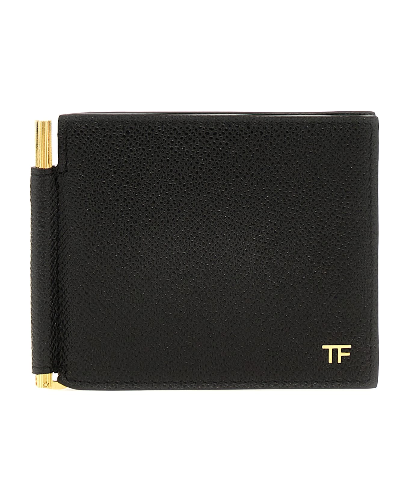 Tom Ford Logo Leather Cardholder - Black