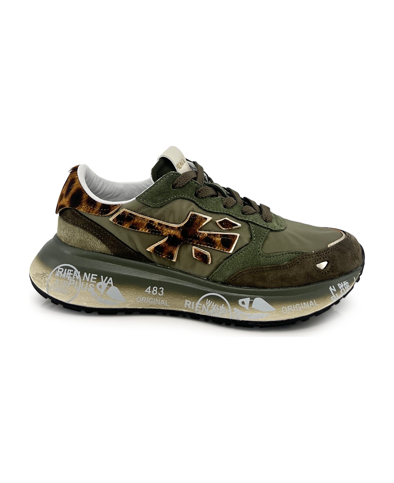 Premiata Military Green Trainers