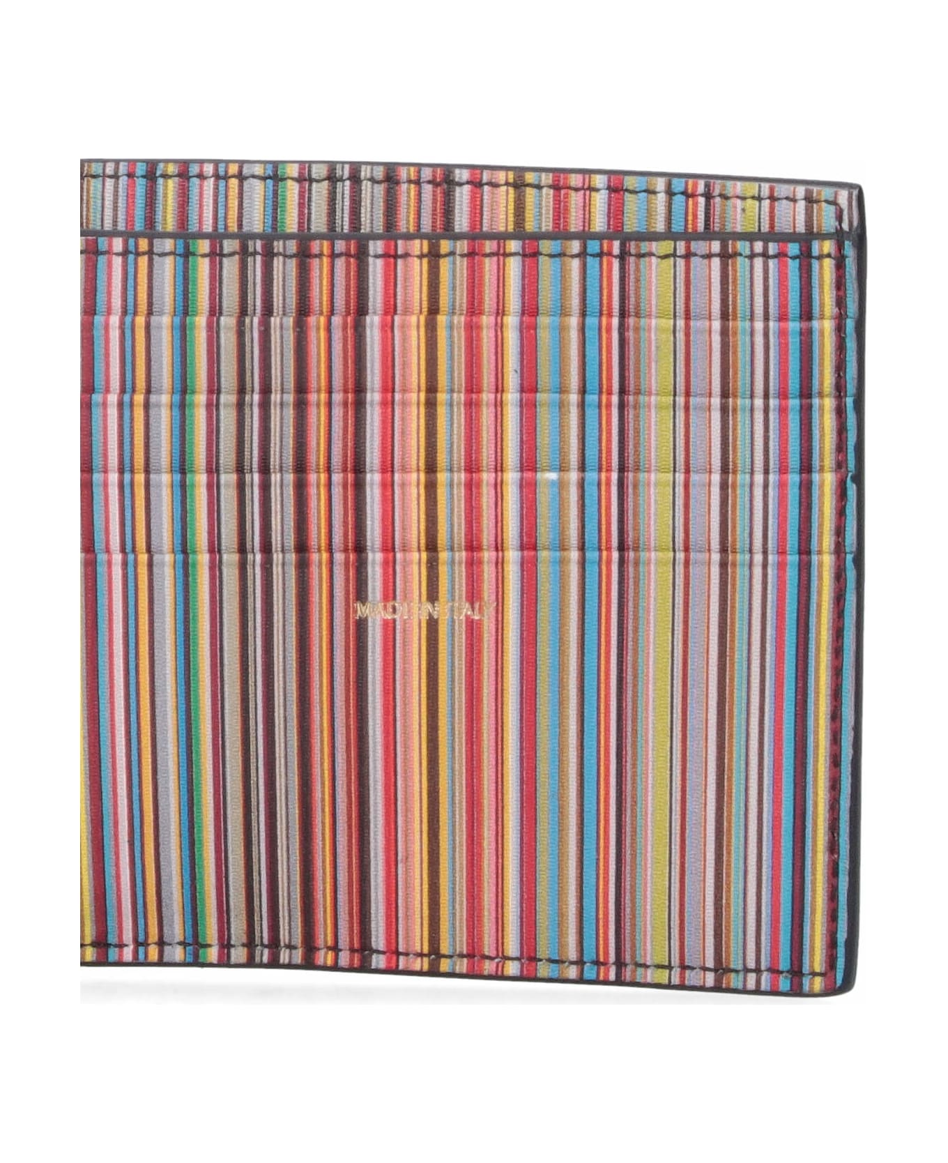 Paul Smith Bifold Wallet "signature Stripe" - Black  