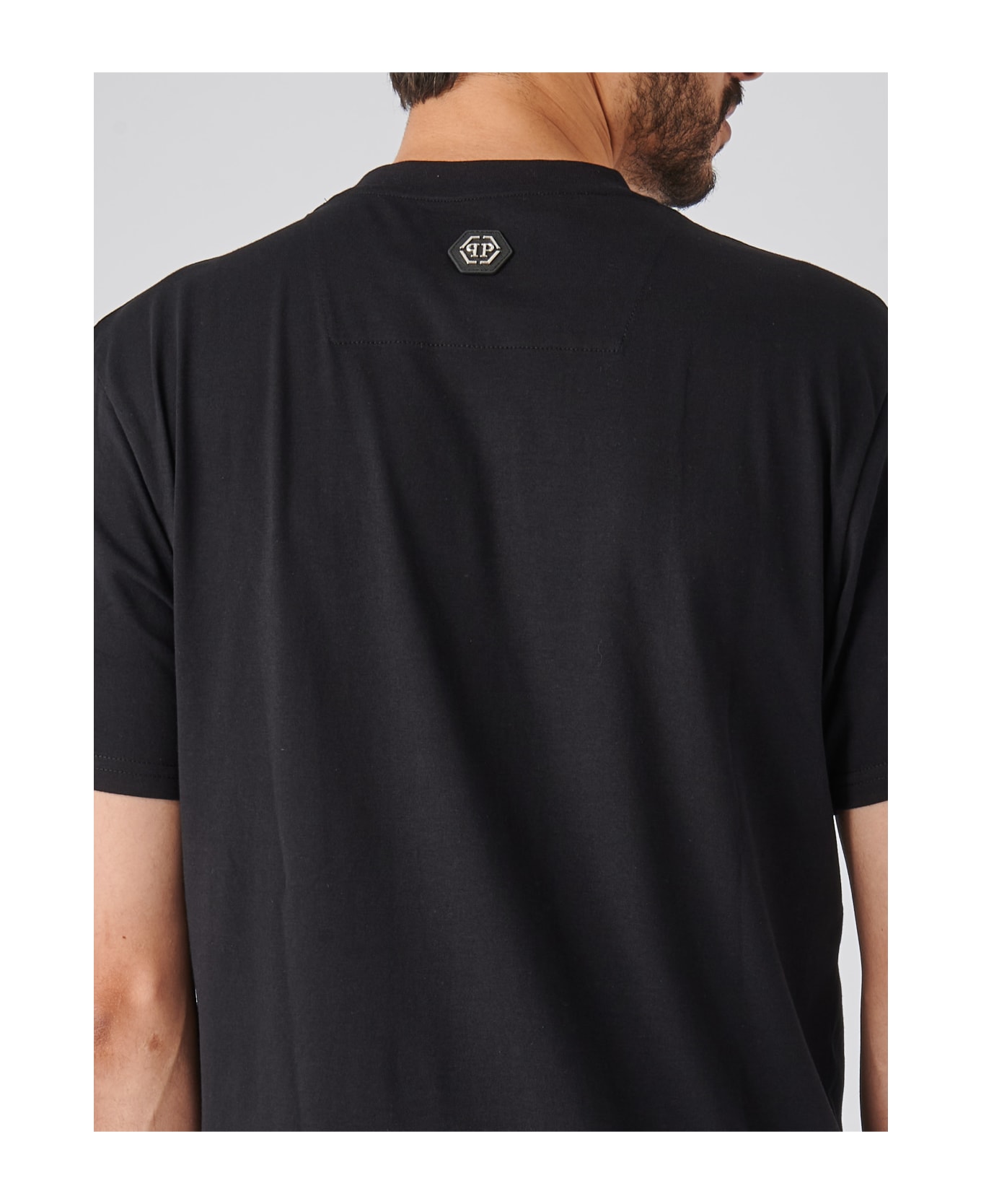 Philipp Plein T-shirt Round Neck Ss Hexagon T-shirt - NERO