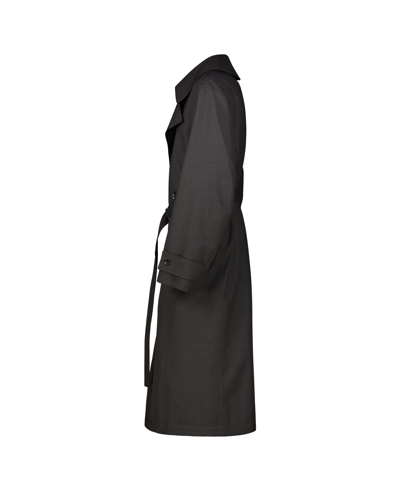 Lemaire Trench Coat With Detachable Lining - Coal