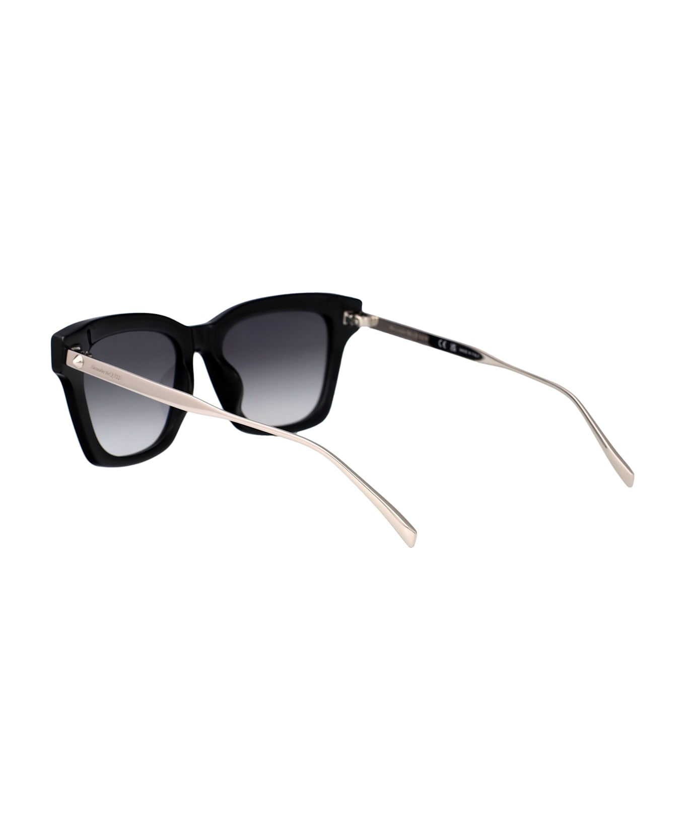 Alexander McQueen Eyewear Am0483s Sunglasses - BLACK-SILVER-GREY