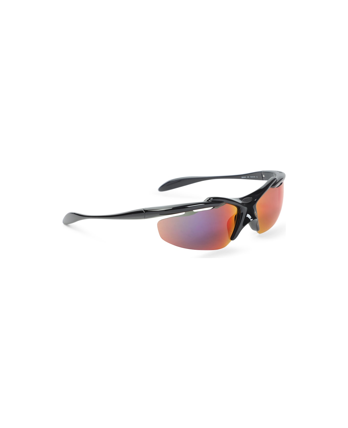 Balenciaga Turbo D-fram Bb0464s Sunglasses - Black Mirr Infrared