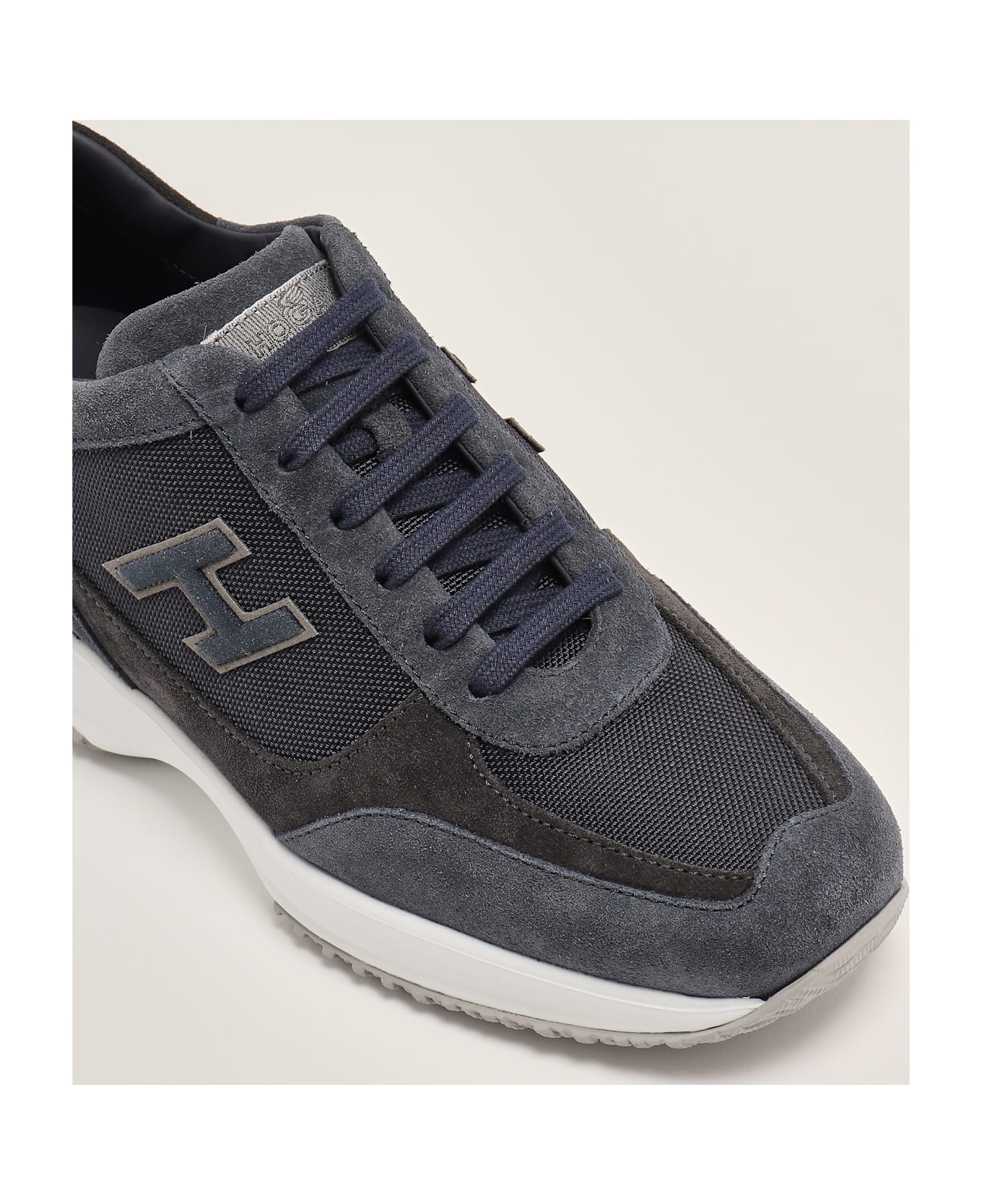Hogan Interactive H Flock Sneaker - NAVY