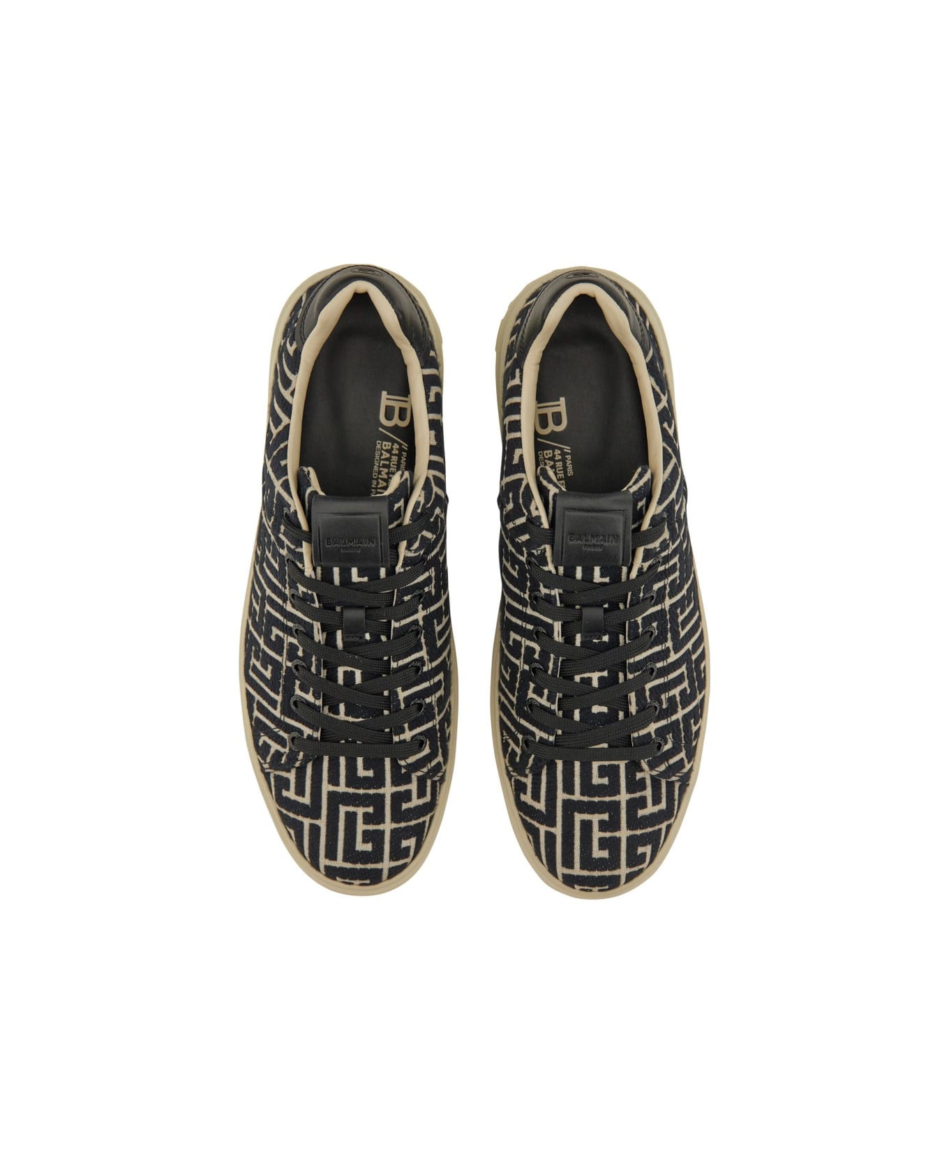 Balmain 'b-court' Sneaker - BLACK/WHITE