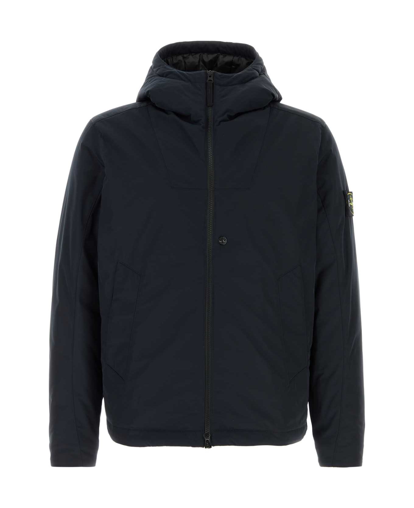 Stone Island Midnight Blue Polyester Padded Jacket - NAVYBLUE