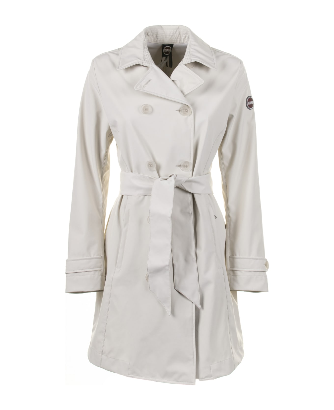 Colmar Softshell Trench Coat With Belt At The Waist - PORCELLANA