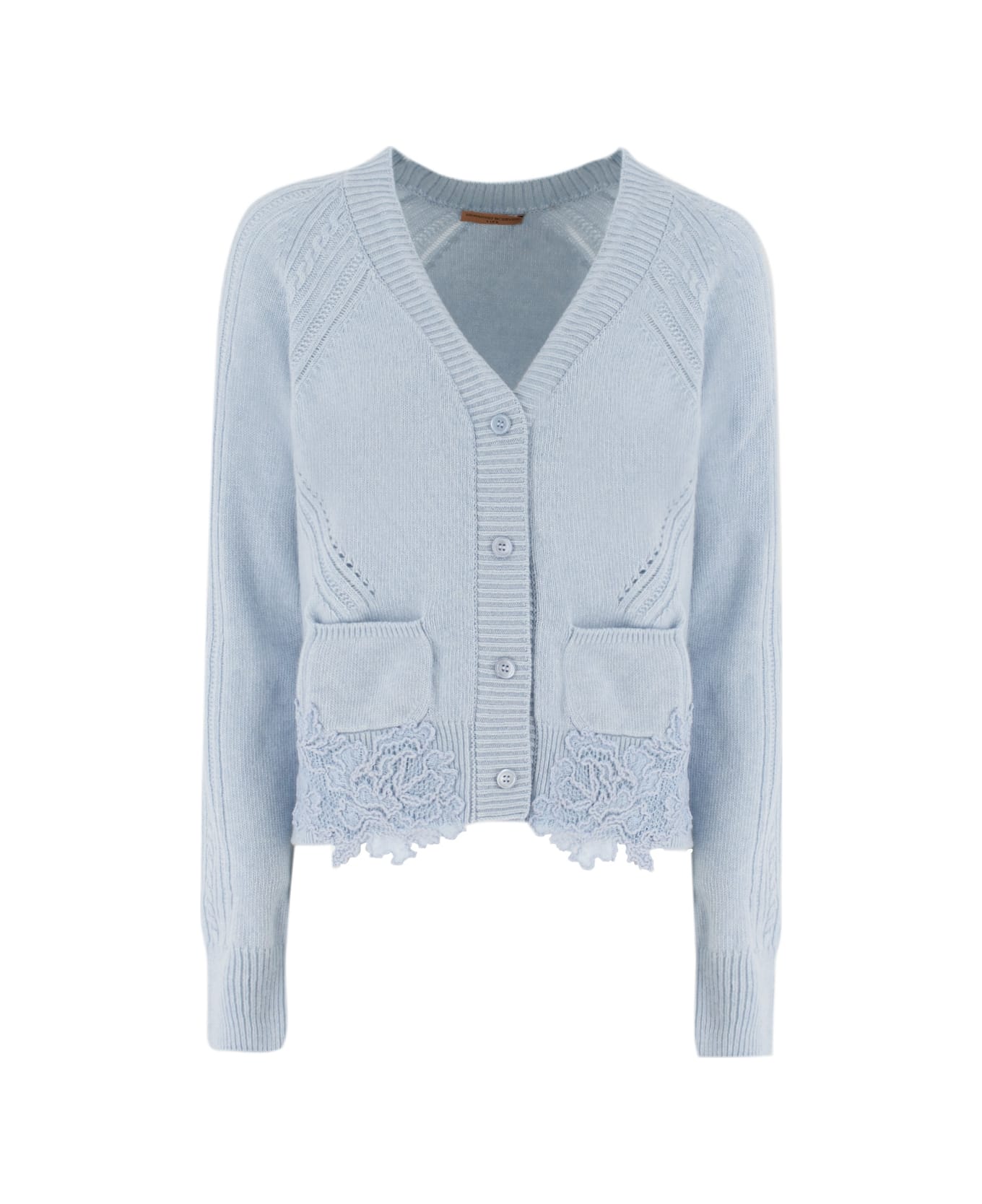 Ermanno Scervino Cardigan - BLUE FOG/CELESTE