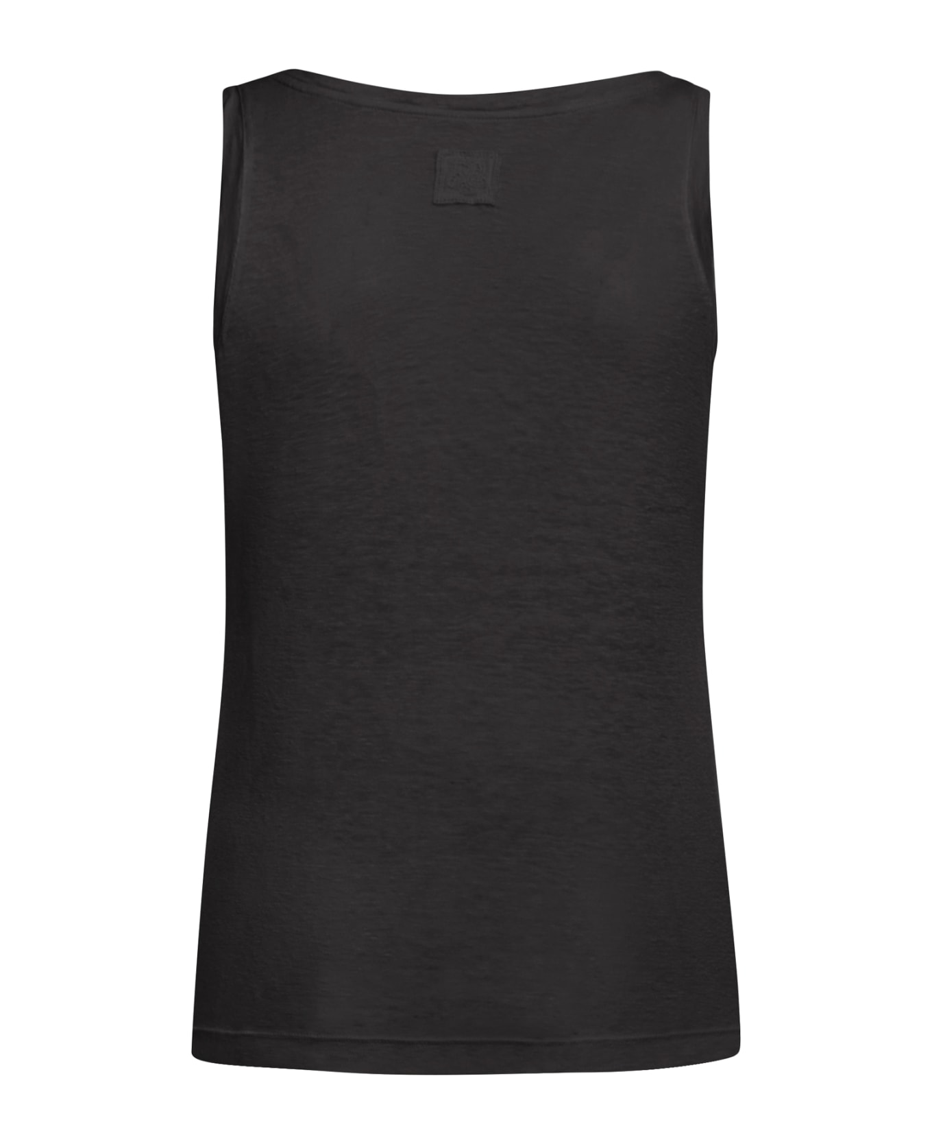 120% Lino Unsleeved Woman T-shirt - R Black