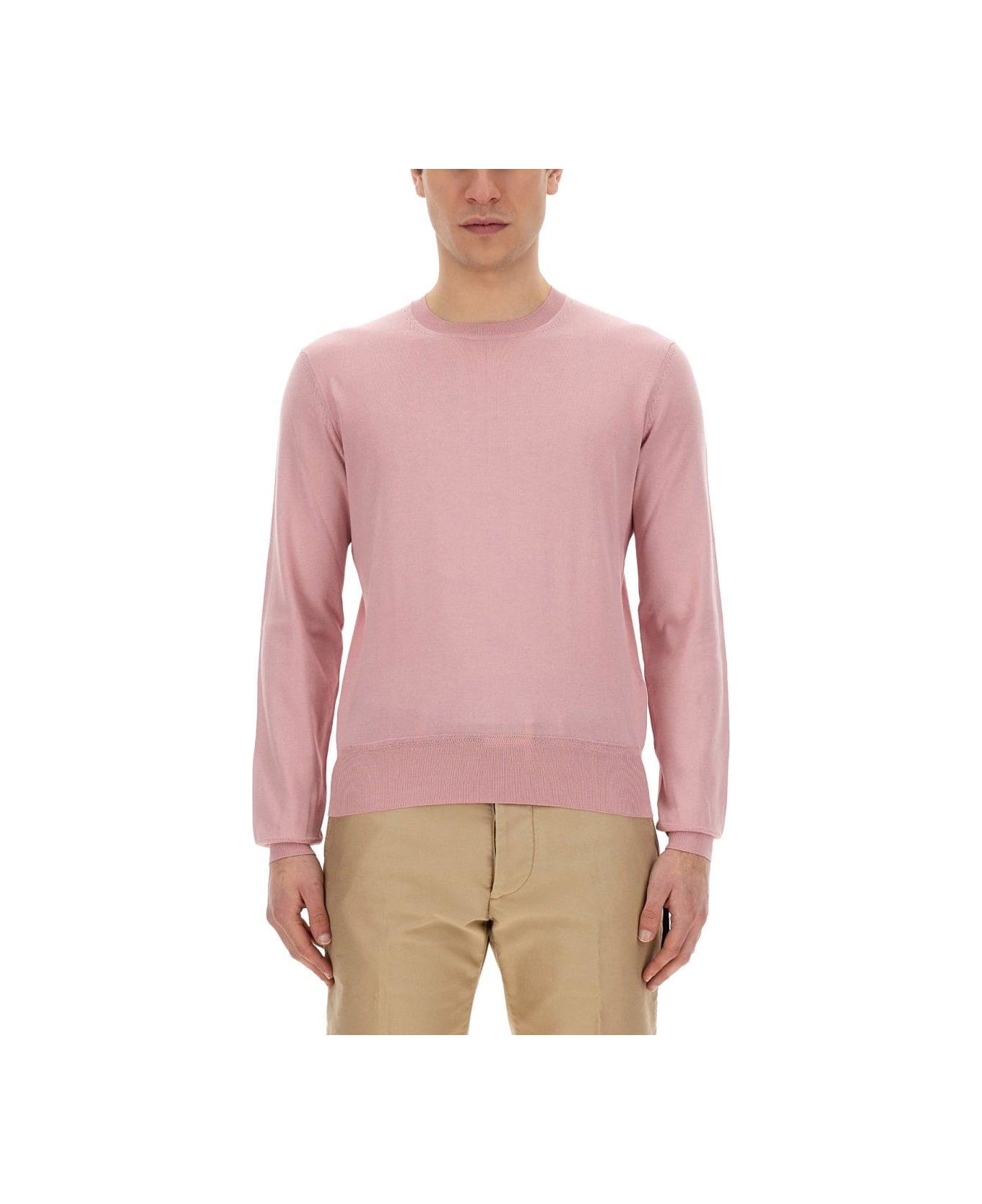 Tom Ford Crewneck Fineknit Jumper - PINK ニットウェア