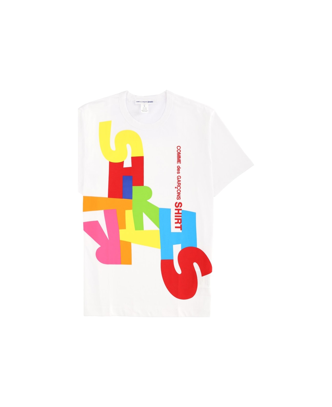 Comme des Garçons Shirt T-shirt With Print - WHITE