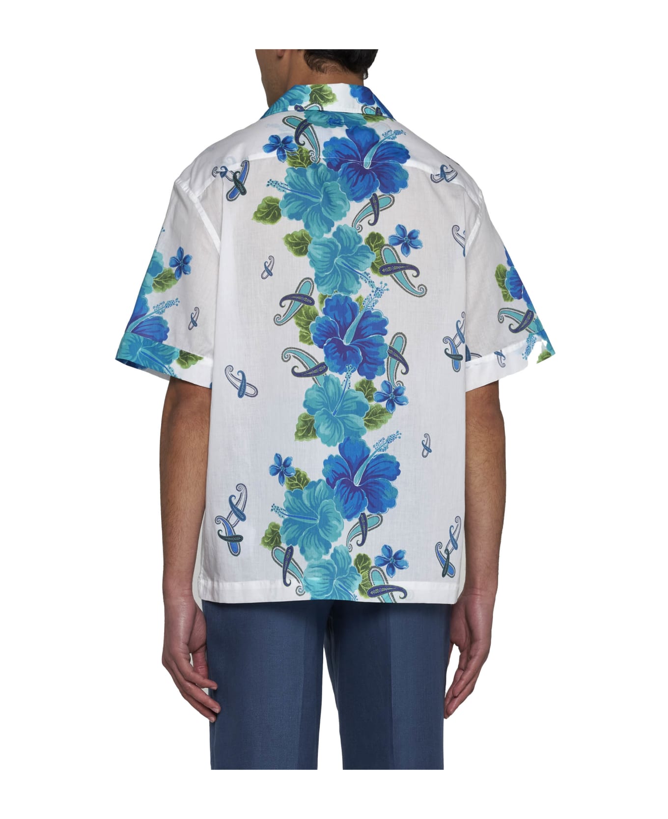 Etro Shirt - Stampa f.do blu シャツ