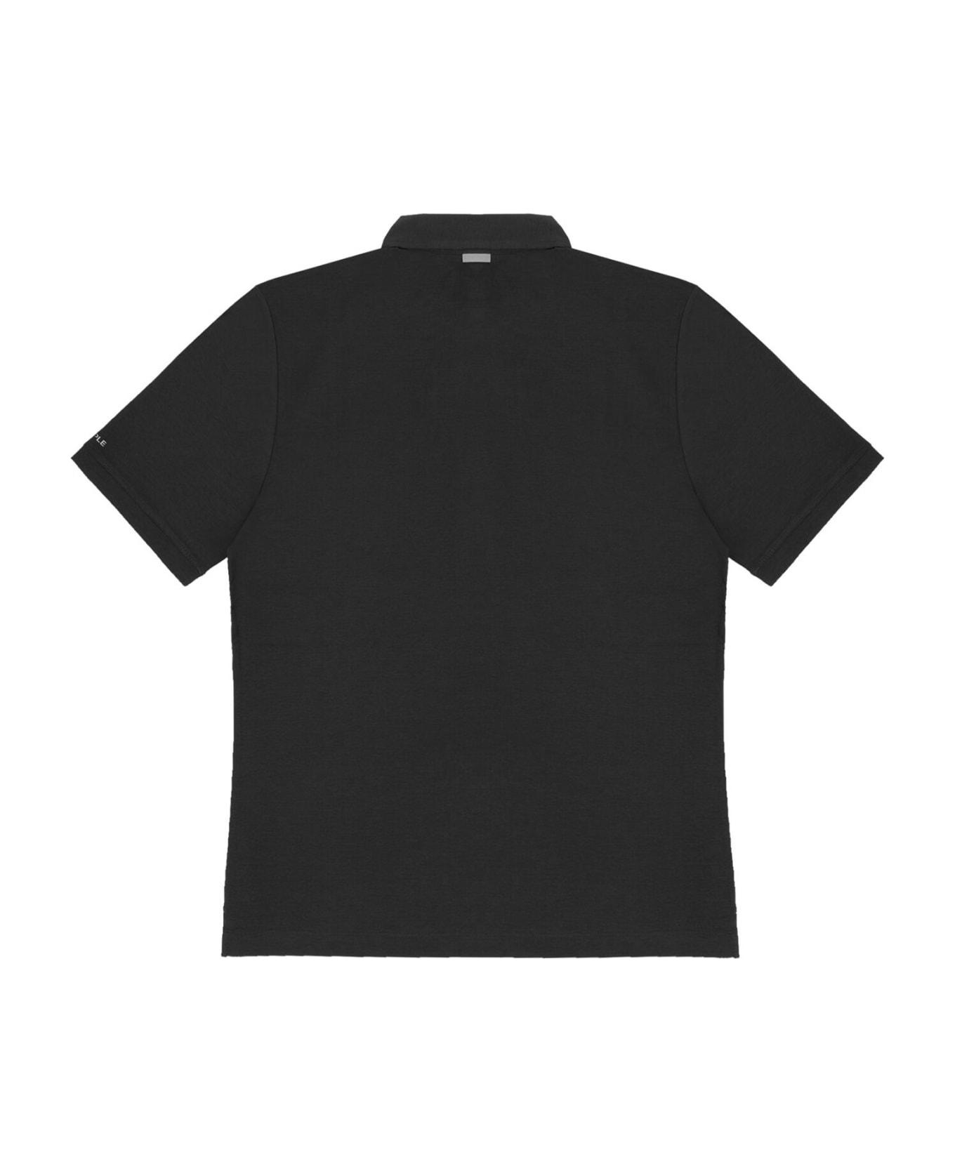 People Of Shibuya Black Short-sleeved Polo Shirt - NERO